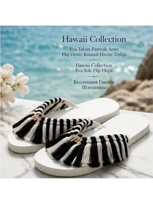 Begonia Accessories Özel Tasarım Eva Tabanlı Parmak Arası Kadın Plaj Terliği Yazlık Deniz Terliği Hafif Kaymaz Taban Rahat Havuz Tatil Günlük Kullanım Terliği -207-