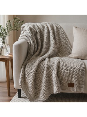 Taraaura %100 Pamuk Örgü Koltuk & Yatak Örtüsü | Çok Amaçlı Premium Throw