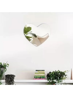 Bezos Mey Ithalat® 30X30 cm Kırılmaz Pleksi Dekoratif Duvar Aynası - Modern Organik Form 1. Sınıf Akrilik Ayna