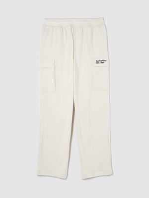 Erkek Kırık Beyaz Gap Logo Vintage Soft Kargo Pantolon