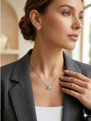 Marsilyan™- Çiçek Detaylı Set