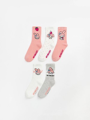 Lc Waikiki Yeni Sezon My Melody Desenli Kız Çocuk Soket Çorap 5'li