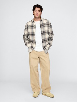 Gap Erkek Bej Extra Baggy Jean Pantolon