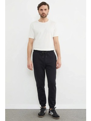 FullaModa Beli Lastikli Jogger Eşofman Altı