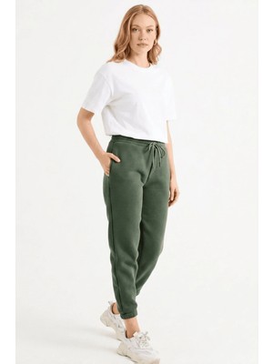 FullaModa 3 Iplik Beli Lastikli Jogger Eşofman Altı