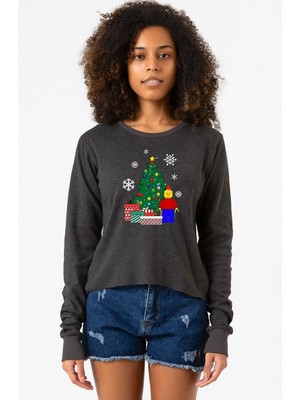 Tshirthane Lego Man Christmas Füme Ekstra Uzunkol Sweatshirt