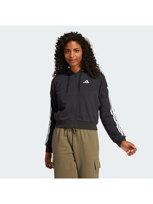 Adidas Sportswear JE0052 Essentials 3-Stripes French Terry Full-Zip Hoodie