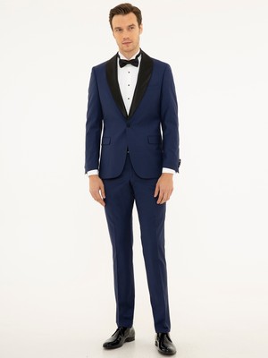 Cacharel Erkek Açık Lacivert Slim Fit Smokin Damatlık 50227801-VR059