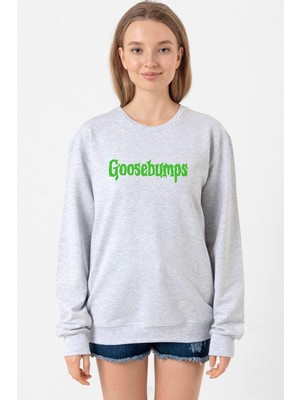 Tshirthane Goosebumps Lettern Grimelanj Kadın 2ip Sweatshirt