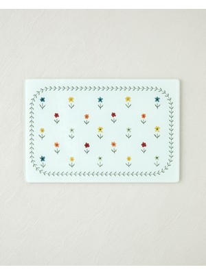 English Home Arnie Cam Kesme Tahtası 20X30 cm Renkli