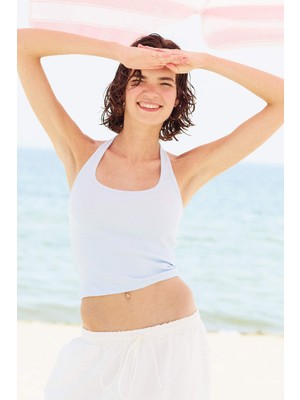 DeFacto Fitted Kaşkorse Halter yaka Pamuklu Atlet H8088AX26SM