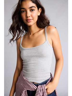 DeFacto Fitted U Yaka Fitilli Kaşkorse Atlet I2410AX26AU