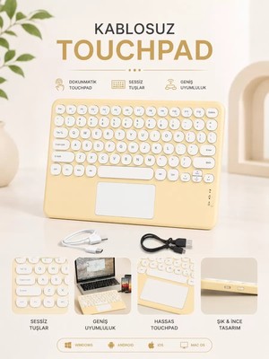 Nemere İthalat Kablosuz Touchpad Tüm Cihazlarla Uyumlu Nemere Ithalat
