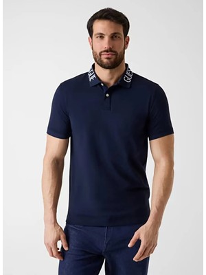 Guess Lacivert Erkek Polo T-Shirt M6GP66K3070-G7V2 Laci Polo T-Shirt