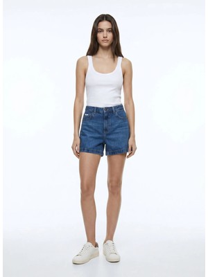 Guess Jeans Mavi Kadın Şort W5GD0SD5O13-GJLV