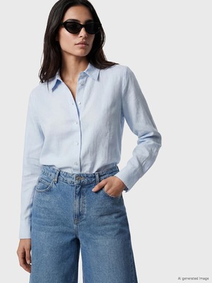 Lc Waikiki Yeni Sezon Kadın %100 Keten Gömlek