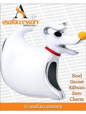 Asaf Accessory Noel Gecesi Kabusu Zero Charm Asafaccessory Beyaz