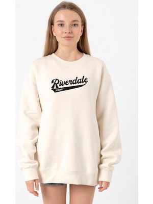 Tshirthane Riverdale Bronx New York City Ekru Kadın 2ip Sweatshirt
