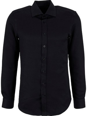 Altınyıldız Classics Siyah Erkek Slim Fit Gömlek ACE201262117