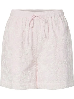 Yas Pembe Kadın Nakışlı Şort Yasnıtta Hw Shorts