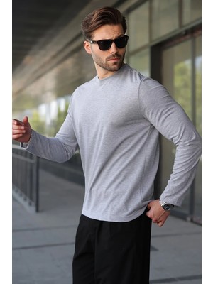 Madmext Grimelanj %100 Pamuklu Slim Fit Erkek Tişört E7187