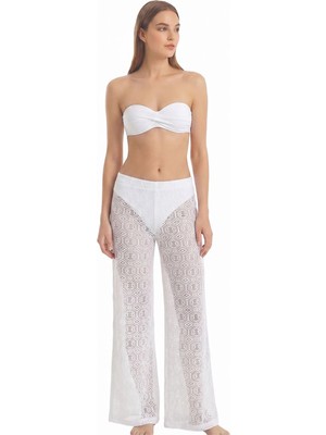 Bellisa Plaj Pantolonu, L-Xl, Beyaz