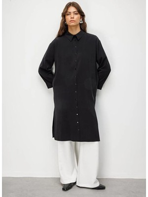 Mizalle Siyah Kadın Tunik M2MZ1030210254