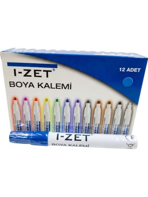 I-Zet Paint Marker Kalem Mavi 12 Adet