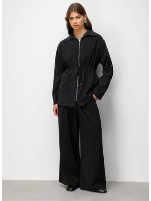 Mizalle Siyah Kadın Tunik M2MZ1030210250