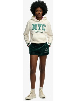 Superdry Yeşil Kadın Nakışlı Şort W7110501A
