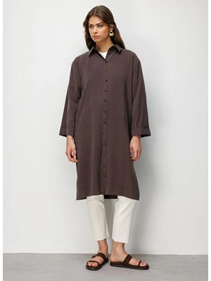Mizalle Kahverengi Kadın Tunik M2MZ1030210254