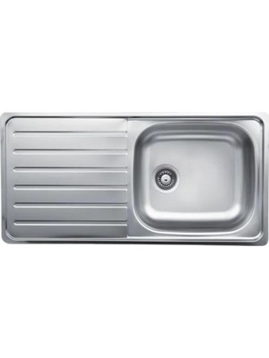 Livinox Dorian 50X100CM Tek Gözlü Sol Damlalıklı Paslanmaz Çelik Mutfak Eviyesi