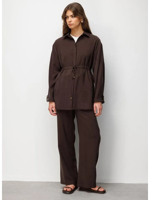Mizalle Kahverengi Kadın Tunik M2MZ1030210247