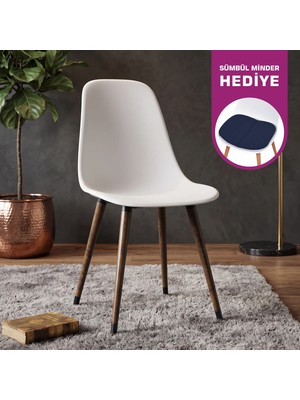 Vilinze Eames Ahşap Ayak Plastik Sandalye