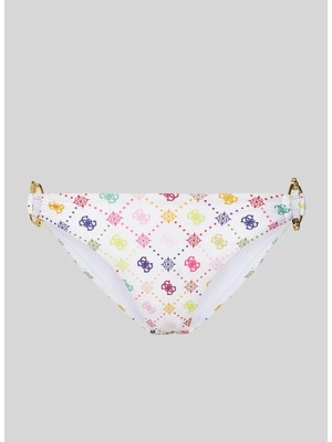 Guess Beyaz Kadın Baskılı Bikini Alt E6GO24MC04R-PMKY