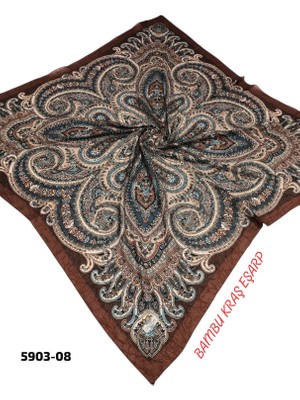 Dolce Desenli Bambu Eşarp