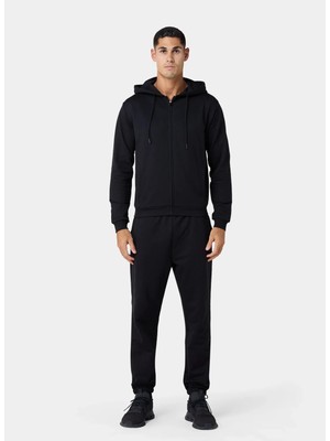 Squatwolf MM051000001 Regular Sweat Hoodie Siyah Erkek Zip Ceket