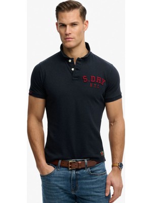 Superdry Lacivert Erkek Nakışlı Polo T-Shirt