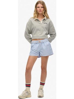 Superdry Mavi Kadın Çizgili Şort W7110476A