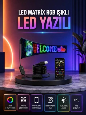 Nevamel® Şık ve Fonksiyonel Rgb LED Panel Canlı Renk Yansımalı Işık Sistemi
