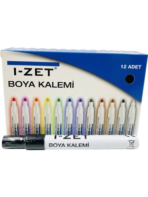 I-Zet Paint Marker Kalem Siyah 12 Adet