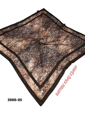 Dolce Desenli Bambu Kraş Eşarp