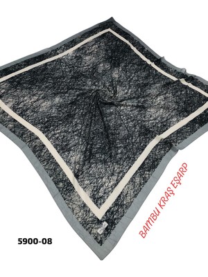 Dolce Desenli Bambu Kraş Eşarp
