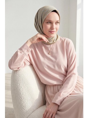 Silk Home Soft Eşarp Zincir Desen Bebe Mavisi 90X90