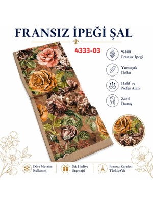 Sedef Fransız İpeği Şal