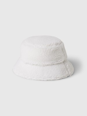 Gap Kız Çocuk Kırık Beyaz Sherpa Bucket Şapka