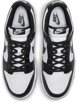 Nike Dunk Low Erkek Siyah Beyaz Günlük Ayakkabı
