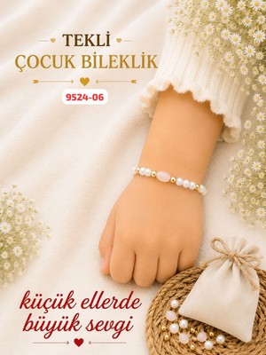 Sedef Çocuk Bileklik Dağıtmalık Uygun