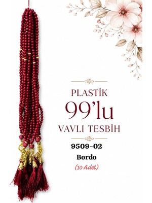 Sedef Plastik Vavlı Tesbih