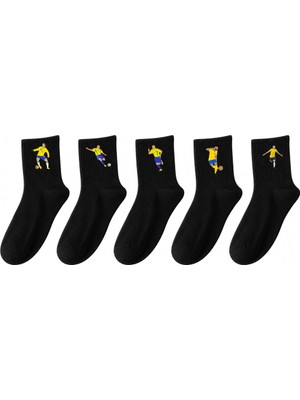 Rabona Fashion Brazil Samba Legends 5'li Futbol Çorap Seti